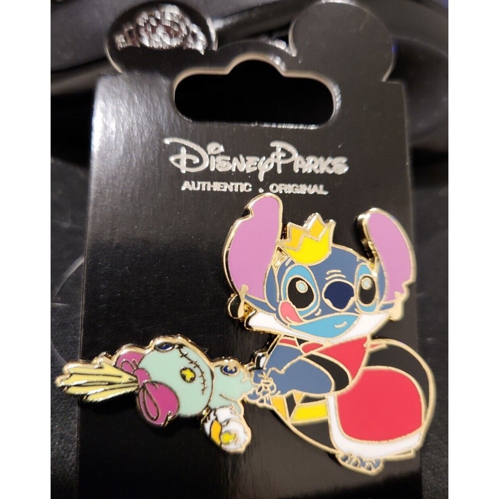 Disney ALICE IN WONDERLAND STITCH QUEEN OF HEARTS SCRUMP Japan JDS pin 87770